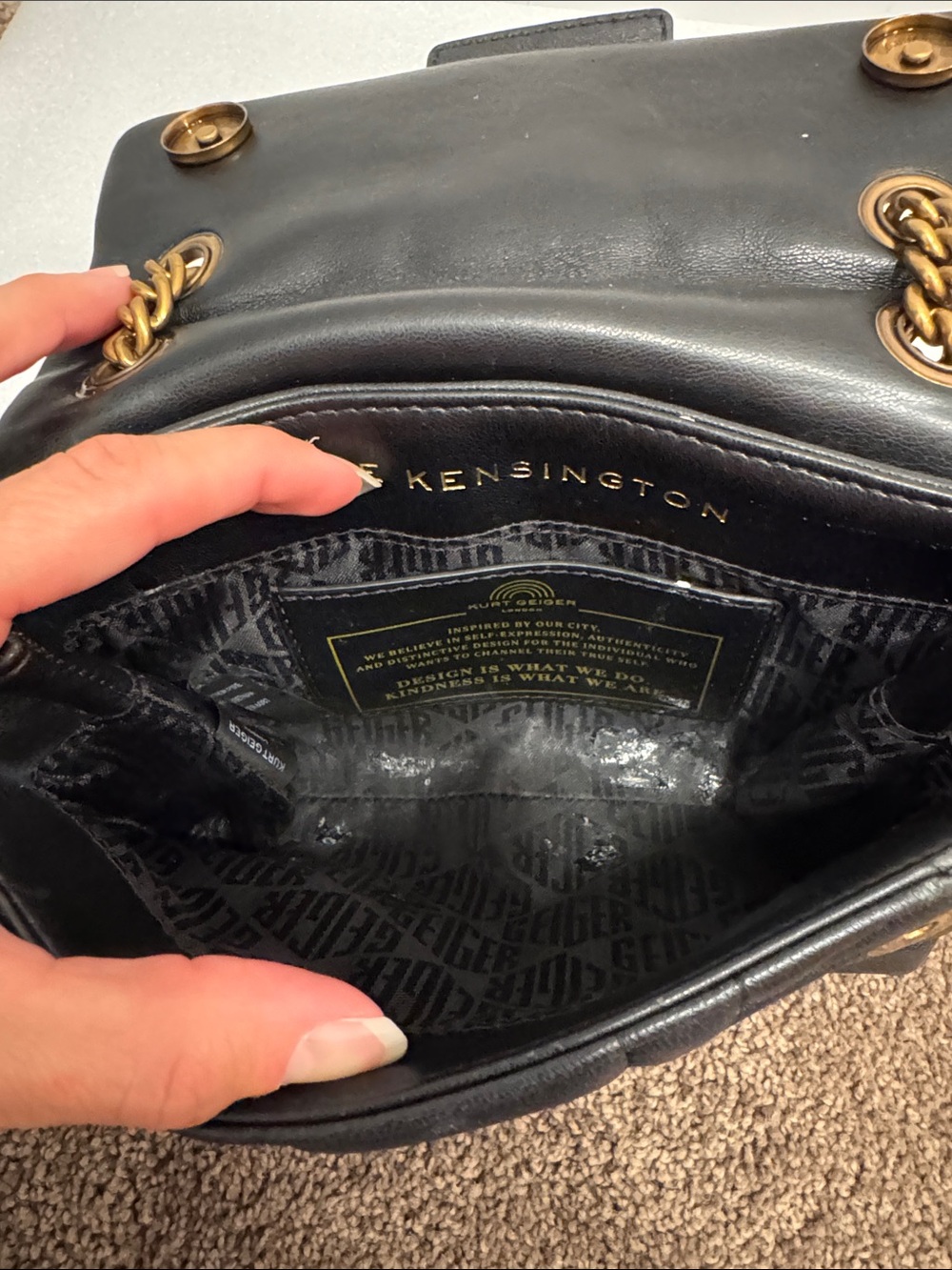 Kurt Geiger the Kensington crossbody shoulder bag purse - Picture 8 of 10
